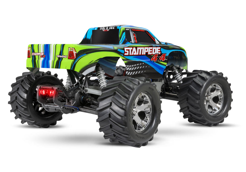 Traxxas 67054-61 Blue Stampede 4X4 RTR XL-5 Brushed Monster Truck with LED Lights
