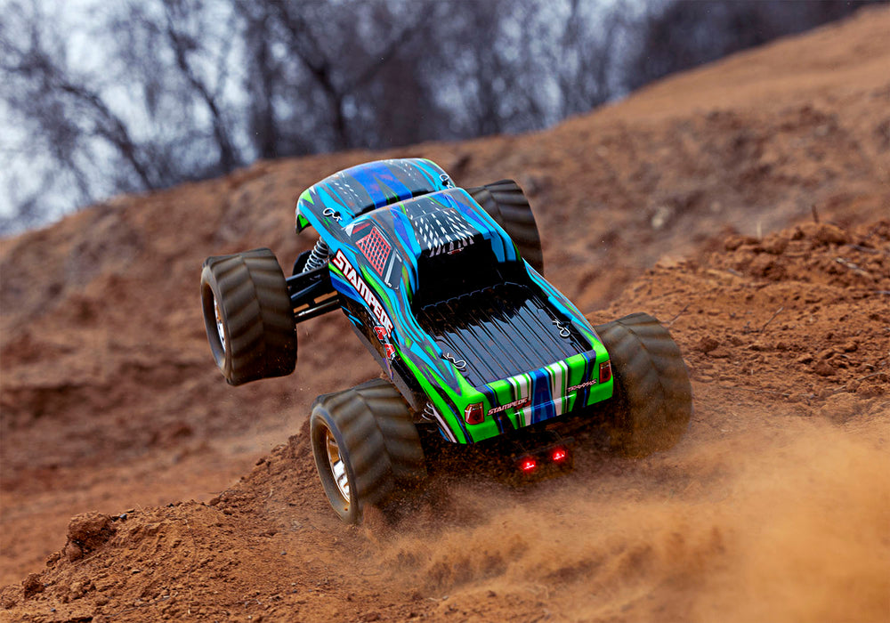 Traxxas 67054-61 Blue Stampede 4X4 RTR XL-5 Brushed Monster Truck with LED Lights