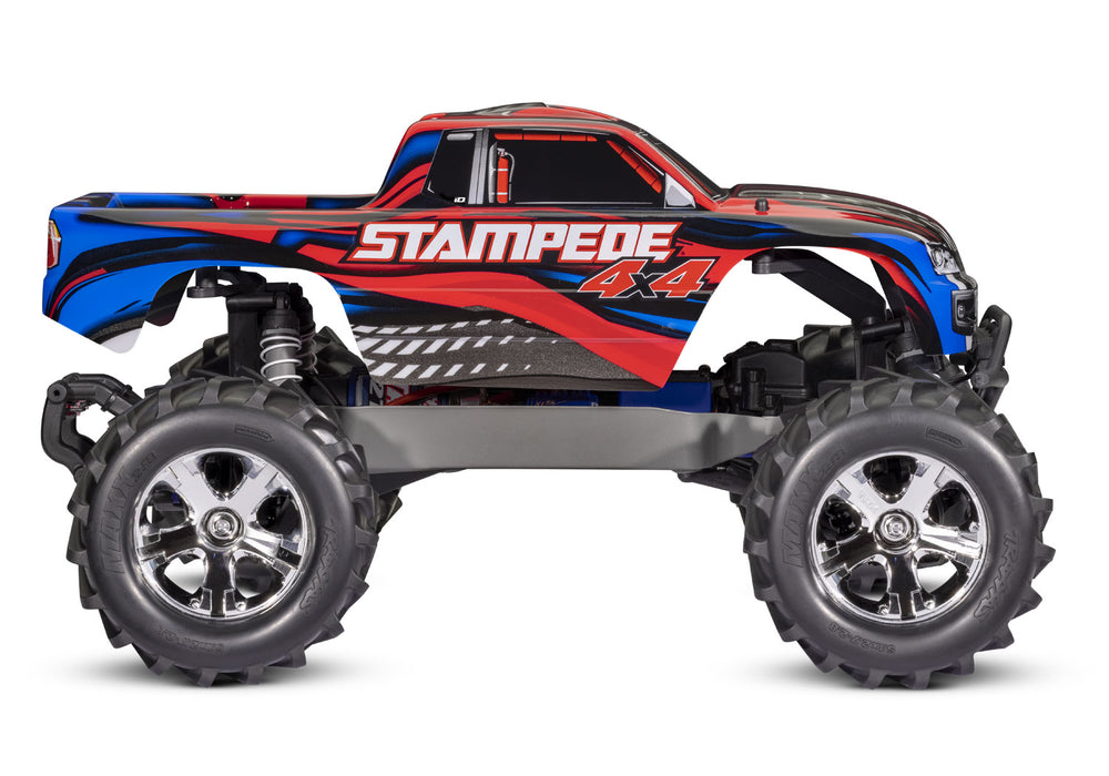 Traxxas 67054-61 Red Stampede 4X4 RTR XL-5 Brushed Monster Truck with LED Lights