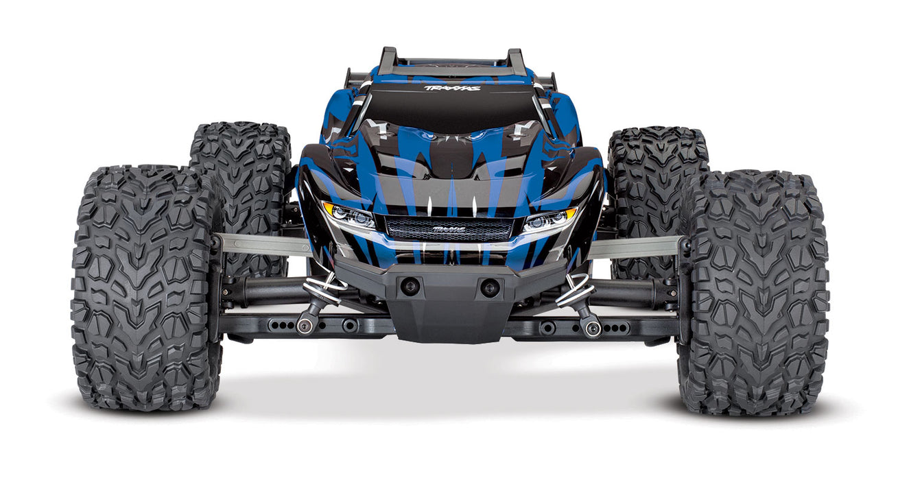 Traxxas 67064-1 Blue Rustler 4X4 XL-5 Brushed 1/10 Scale Stadium Truck
