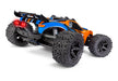 Traxxas 67064-61 Orange Rustler 4x4 XL-5 Brushed 1/10 Stadium Truck with LED Lights
