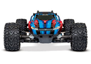 Traxxas 67076-4 Blue and Red Rustler 4X4 VXL 1/10 Scale Stadium Truck