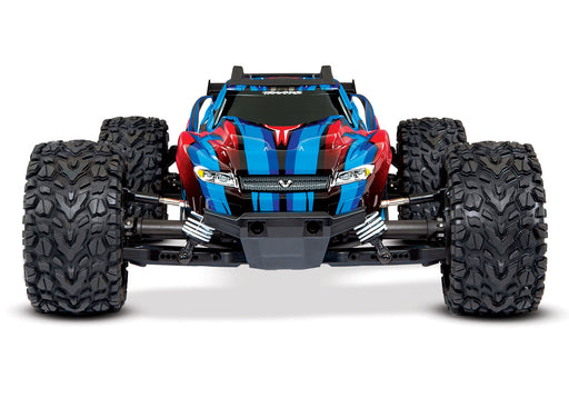 Traxxas 67076-4 Blue and Red Rustler 4X4 VXL 1/10 Scale Stadium Truck