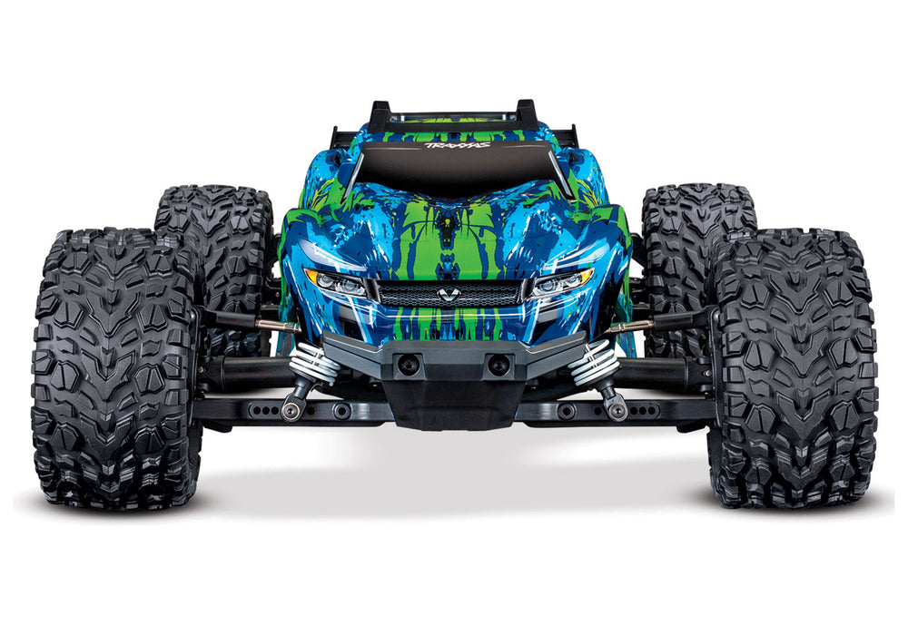 Traxxas 67076-4 Green Rustler 4X4 VXL 1/10 Scale Stadium Truck