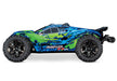 Traxxas 67076-4 Green Rustler 4X4 VXL 1/10 Scale Stadium Truck
