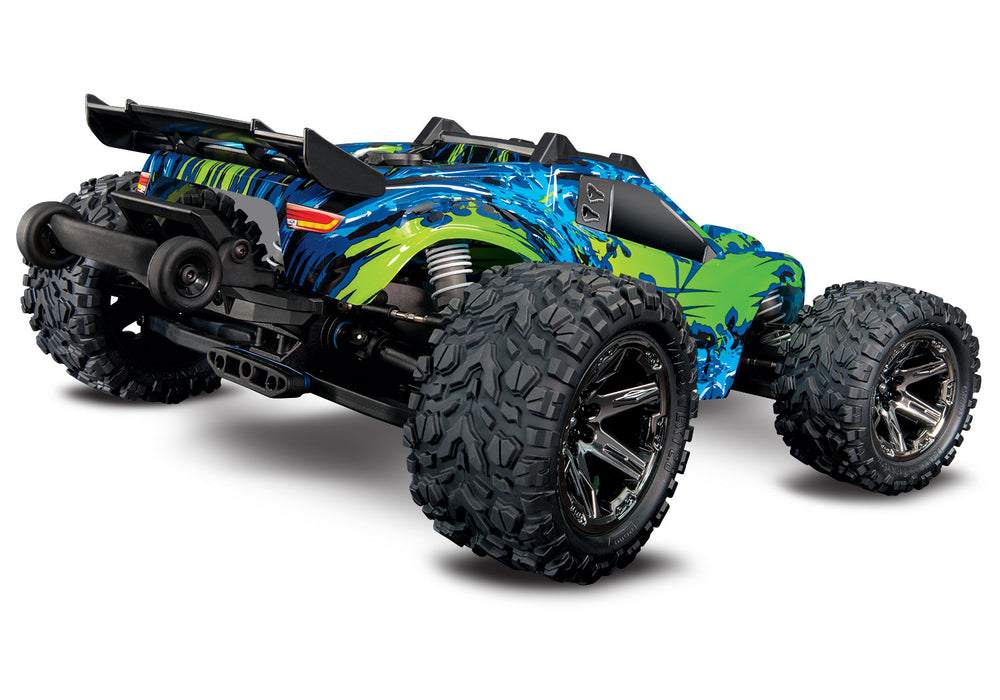 Traxxas 67076-4 Green Rustler 4X4 VXL 1/10 Scale Stadium Truck