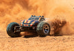 Traxxas 67076-4 Orange and Blue Rustler 4X4 VXL 1/10 Scale Stadium Truck