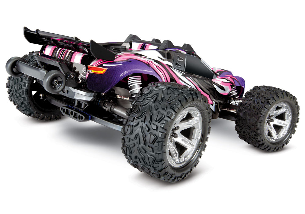Traxxas 67076-4 Pink and Purple Rustler 4X4 VXL 1/10 Scale Stadium Truck