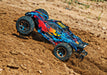 Traxxas 67076-4 Red and Yellow Rustler 4X4 VXL 1/10 Scale Stadium Truck
