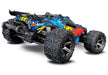 Traxxas 67076-4 Red and Yellow Rustler 4X4 VXL 1/10 Scale Stadium Truck