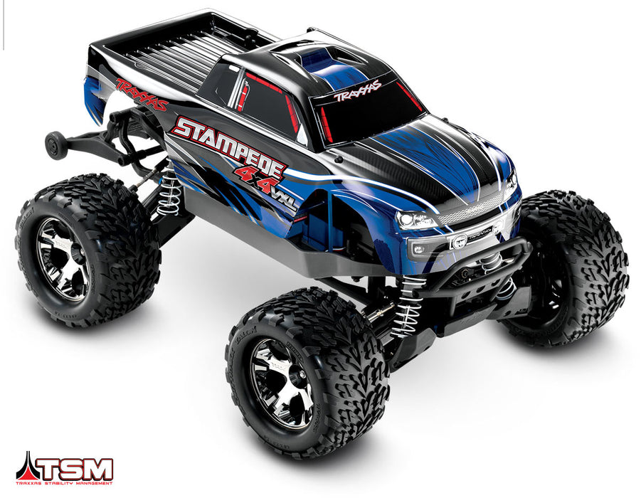 Traxxas 67086-4 Stampede 4x4 VXL Brushless Blue Monster Truck