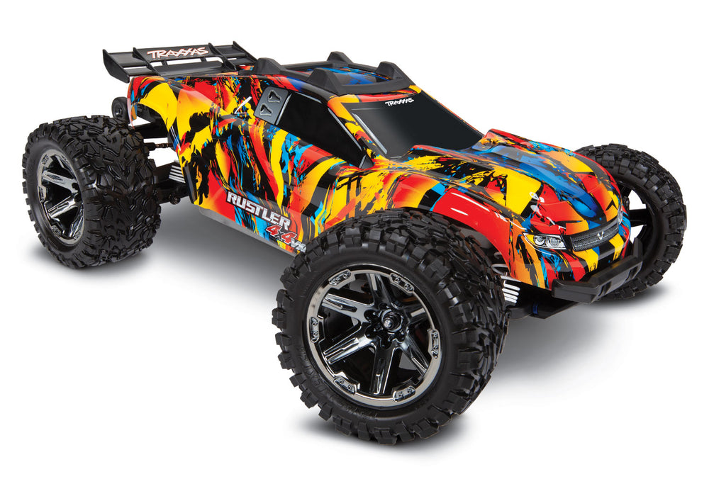 Traxxas 6718R Solar Flare Body for Rustler 4x4