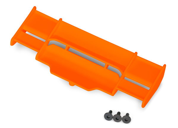 Traxxas 6721T Orange Wing for Rustler 4x4