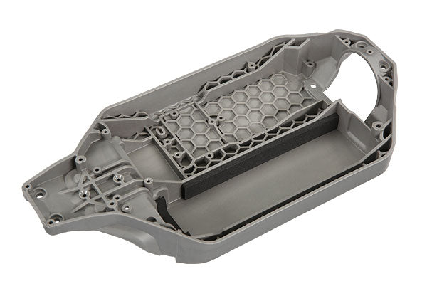 Traxxas 6723R Gray Chassis for 4x4 Rustler (Gen 2 Long Battery Tray)