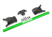 Traxxas 6730G Green Chassis Brace Kit for Rustler and Slash 4x4 with LCG