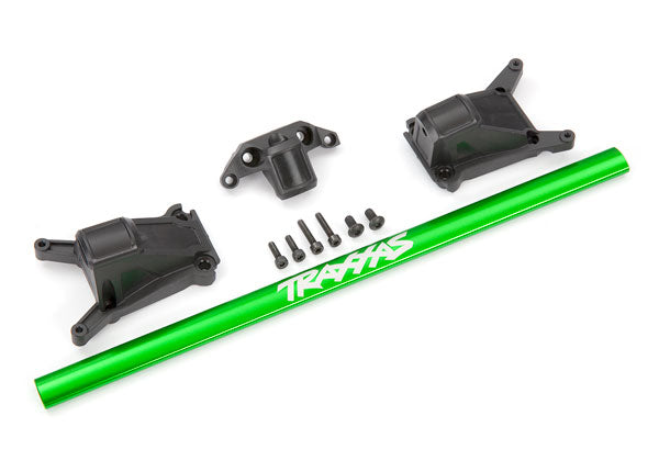 Traxxas 6730G Green Chassis Brace Kit for Rustler and Slash 4x4 with LCG