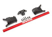 Traxxas 6730R Red Chassis Brace Kit for Rustler and Slash 4x4 with LCG