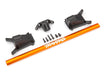 Traxxas 6730A Orange Chassis Brace Kit for Rustler and Slash 4x4 with LCG