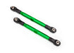 Traxxas 6742G Green TUBES Anodized Aluminum Toe Links 87mm