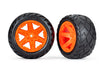 Traxxas 6768A Orange 2.8" RXT Wheels with Anaconda Tires for 2WD Electric Rear 1 Pair