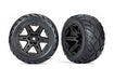 Traxxas 6775 Black 2.8" RXT Wheels with Anaconda Tires 2WD Front and 4x4 1 Pair