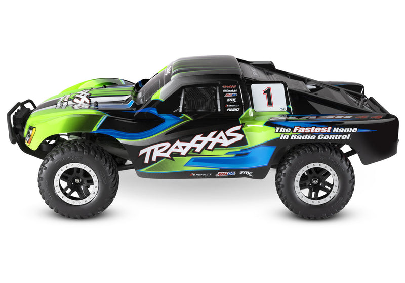 Traxxas 68054-61 Slash 4x4 1/10 Short Course Truck with LED Lights - Green