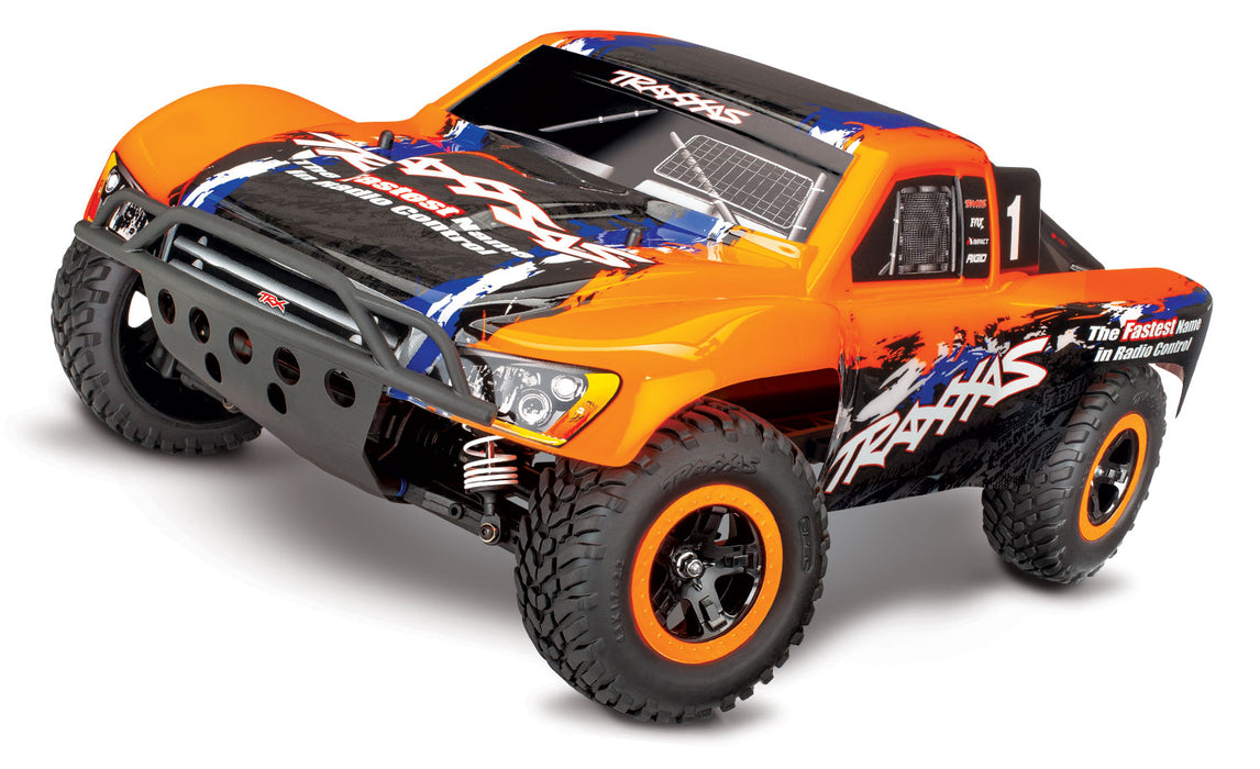 Traxxas 68086-4 Slash 4X4 VXL 1/10 Scale 4WD VXL Brushless Electric Short Course Truck Orange Edition