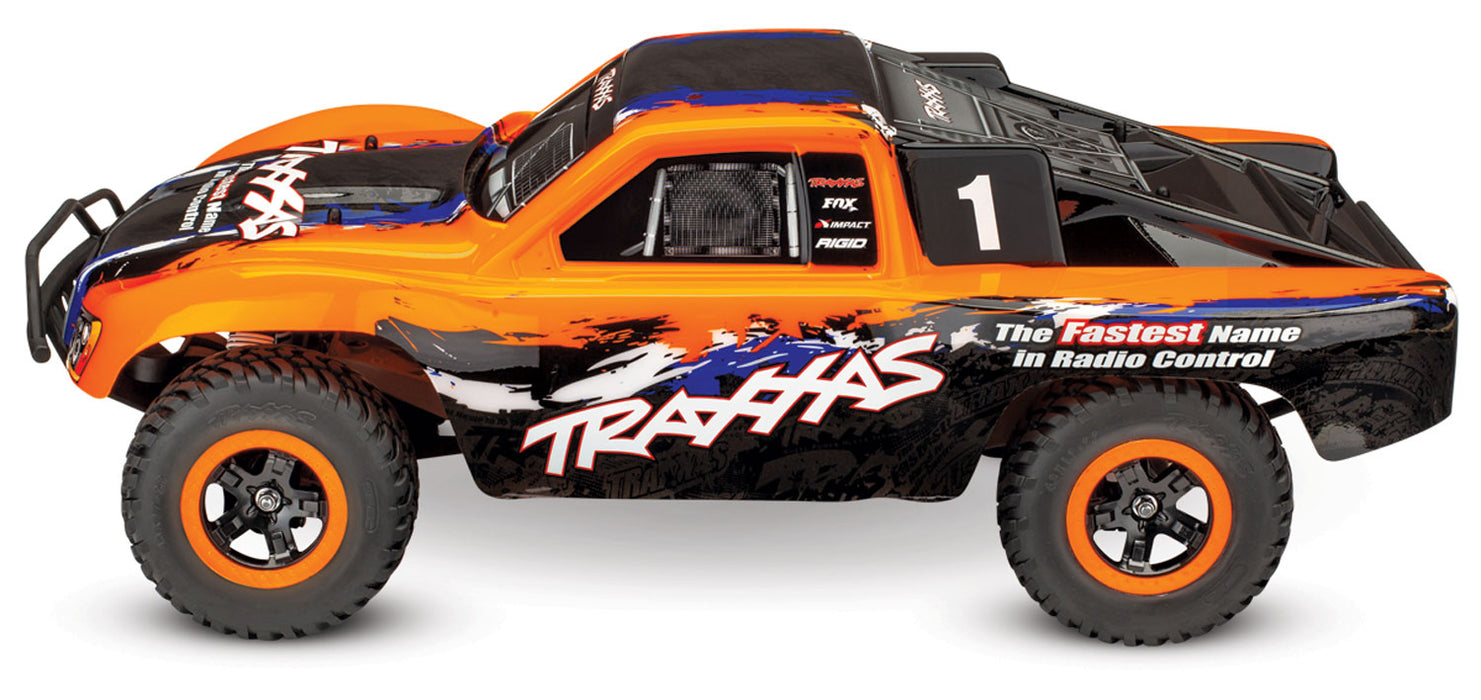 Traxxas 68086-4 Slash 4X4 VXL 1/10 Scale 4WD VXL Brushless Electric Short Course Truck Orange Edition