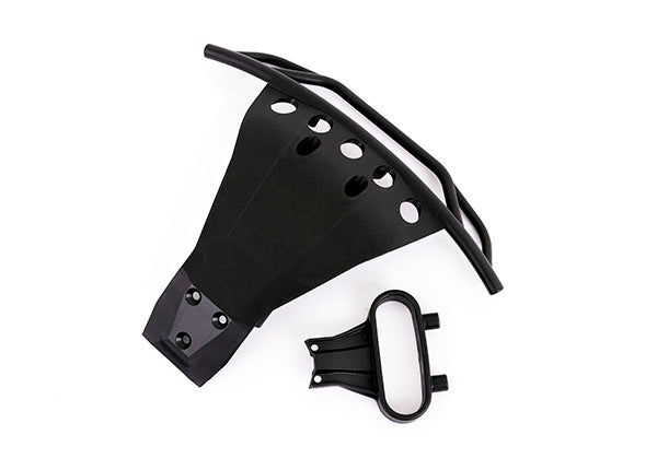Traxxas 6835 Black Front Bumper and Mount for Slash 4x4 with Light Kit