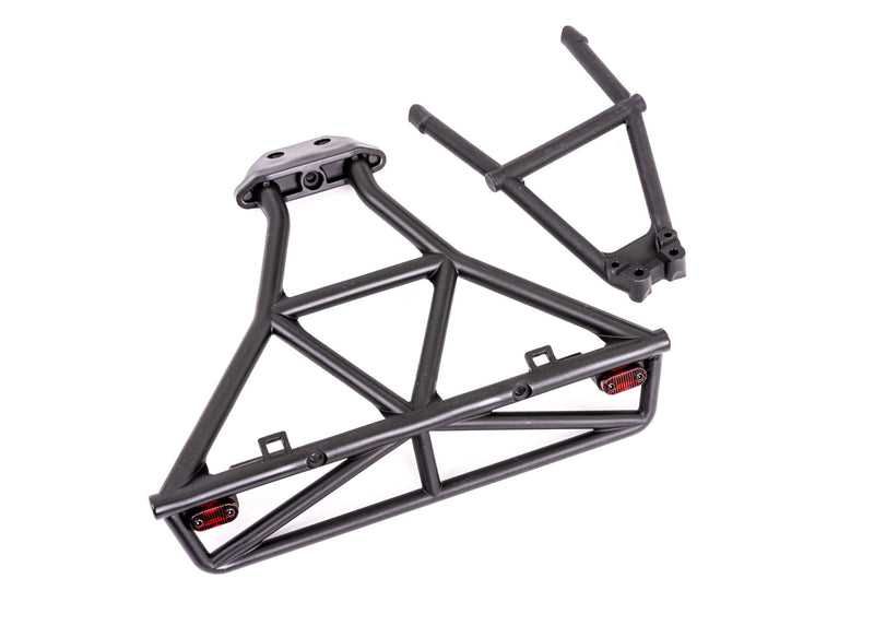 Traxxas 6836X Black Rear Bumper and Mount for Slash 4x4 with Light Kit