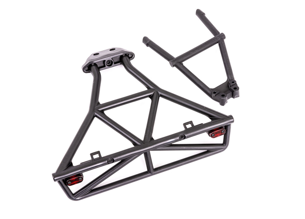 Traxxas 6836X Black Rear Bumper and Mount for Slash 4x4 with Light Kit