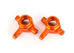 Traxxas 6837A Steering Blocks Left and Right C-hubs Orange Anodized Aluminum