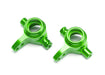 Traxxas 6837G Steering Blocks Left and Right C-hubs Green Anodized Aluminum