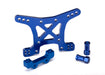 Traxxas 6839X Front Shock Tower and Body Mount Bracket - Blue Anodized
