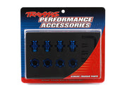 Traxxas 6856X Blue Aluminum 17mm Slined Wheel Hubs for Slash Stampede 4x4 and Rally