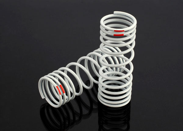Traxxas 6861 Front Progressive (-20% Rate Orange) White Shock Springs for 4x4 Vehicles
