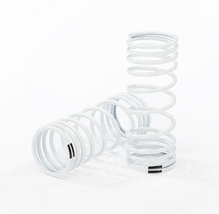 Traxxas 6863 Front Progressive (+10% Rate Pink) White Shock Springs for 4x4 Vehicles