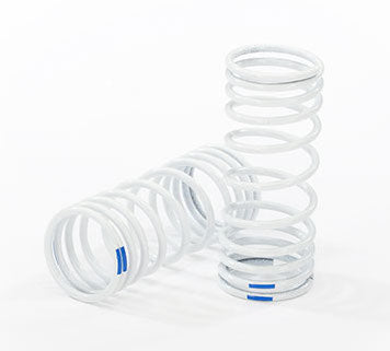 Traxxas 6864 Front Progressive (+20% Rate Blue) White Shock Springs for 4x4 Vehicles