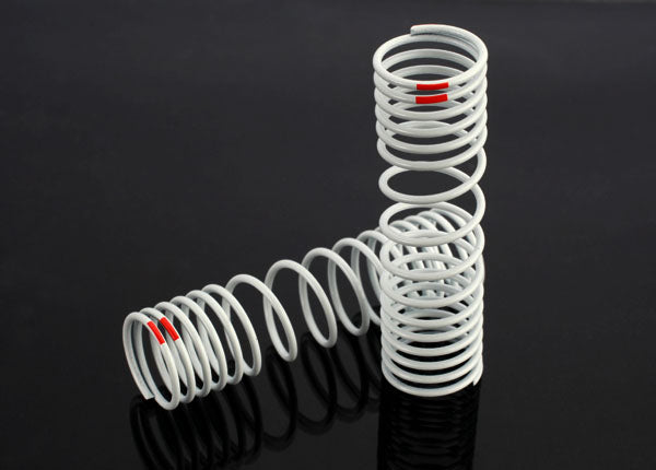 Traxxas 6865 Rear Progressive (-20% Rate Orange) White Shock Springs for 4x4 Vehicles