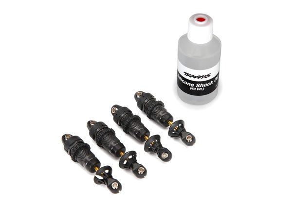 Traxxas 7061X GTR Hard Anodized Shock Assembly without Springs 4 Pack