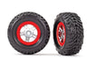 Traxxas 7073A Assembled Tires and Wheels for 1/16 4WD Slash and Latrax Prerunner