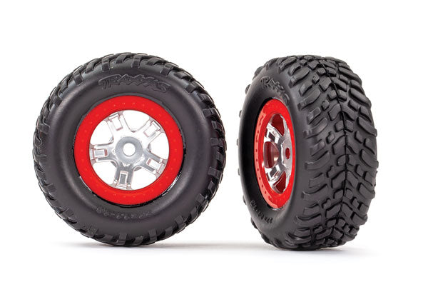 Traxxas 7073A Assembled Tires and Wheels for 1/16 4WD Slash and Latrax Prerunner