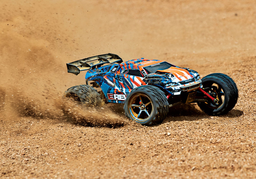 Traxxas 71054-1 1/16 Scale RTR E-Revo 4WD Racing Monster Truck Orange