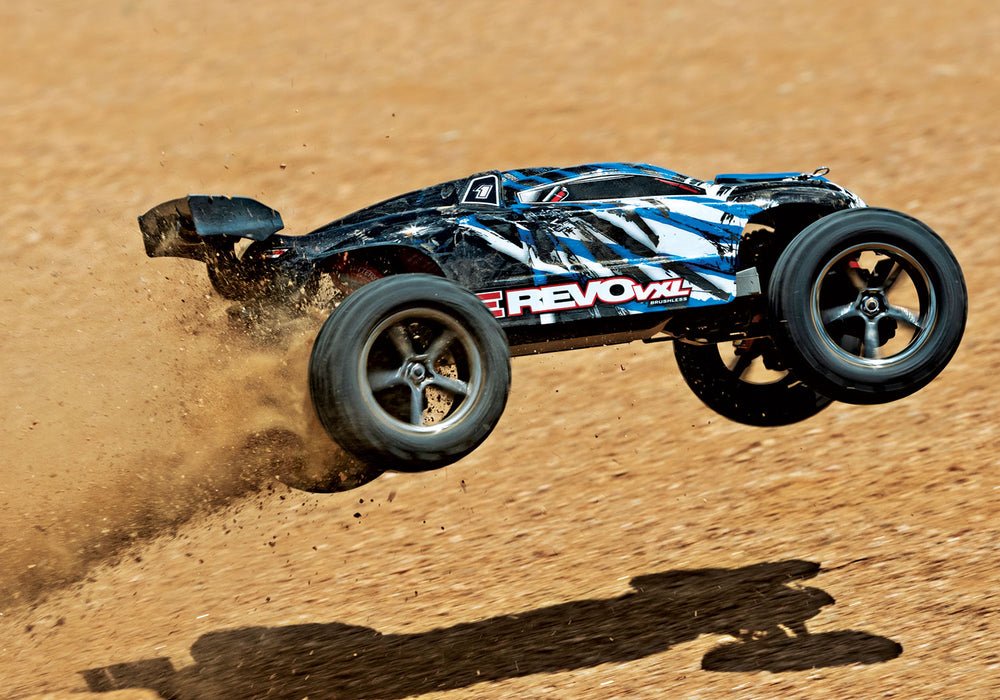 Traxxas 71076-3 1/16 Scale RTR E-Revo 4WD Racing Monster Truck Blue