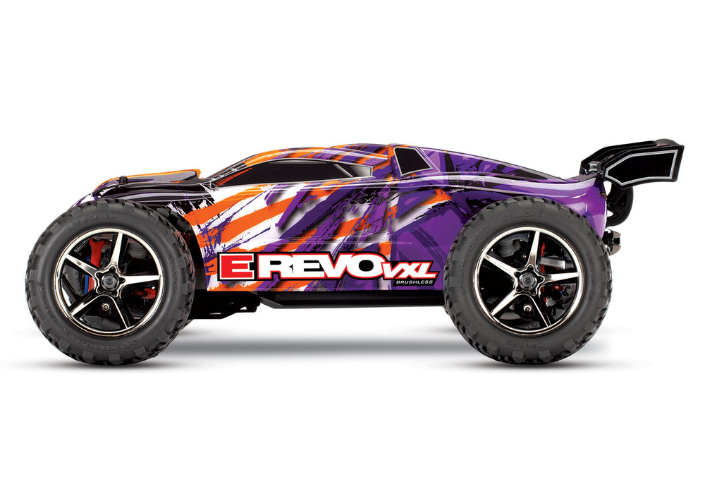 Traxxas 71076-3 1/16 Scale RTR E-Revo 4WD Racing Monster Truck Purple
