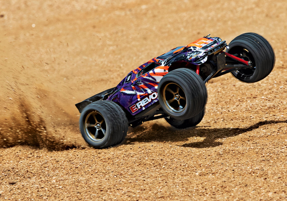 Traxxas 71076-3 1/16 Scale RTR E-Revo 4WD Racing Monster Truck Purple