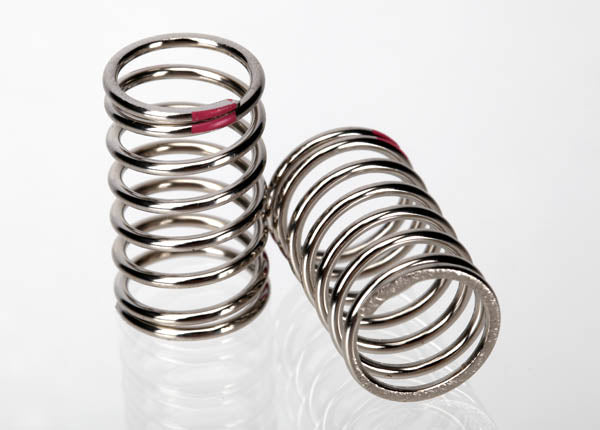 Traxxas 7244A Nickel Finish GTR Shock Spring (2.77 Rate Pink) for 1/16 Vehicles