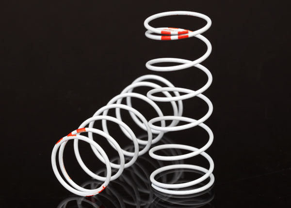Traxxas 7440 White Front Long GTR Shock Springs (0.623 Rate Orange)