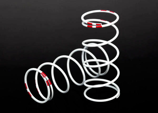 Traxxas 7445 White Front Long GTR Shock Springs (0.810 Rate Pink)