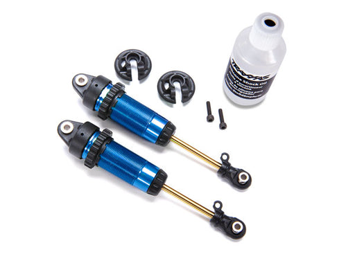 Traxxas 7462 Blue Rear GTR XX Long Shocks for 4x4 Vehicles